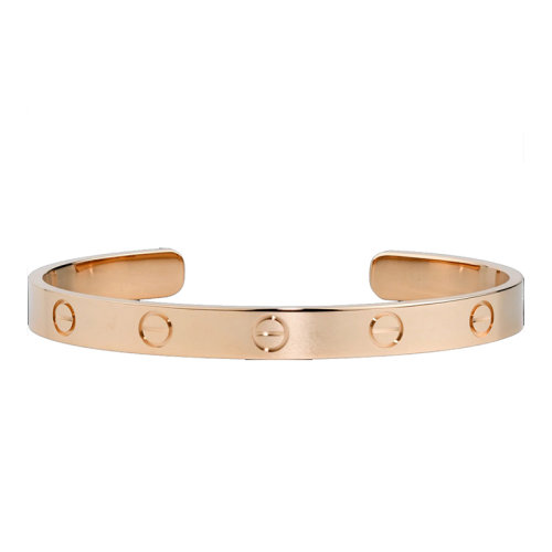CARTIER/卡地亞 LOVE系列 18K金玫瑰金手鐲B6032617