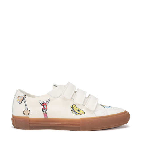 FENDI/芬迪男士織物帆布低筒運(yùn)動(dòng)鞋7E1128A2CI