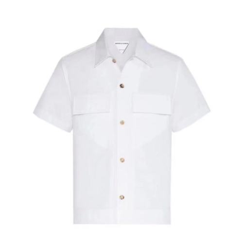 Bottega Veneta/葆蝶家  新款棉質(zhì)時(shí)尚百搭男士短袖襯衫【主推】