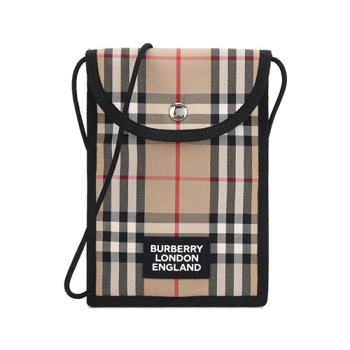 BURBERRY/博柏利【22春夏新款】男女通用款織物頸部掛包單肩斜挎包 80266641