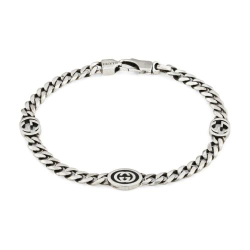  GUCCI古馳 22年秋冬 男士 互扣式雙G手鐲 678660 J8410 8191 預定商品2-6周發(fā)貨