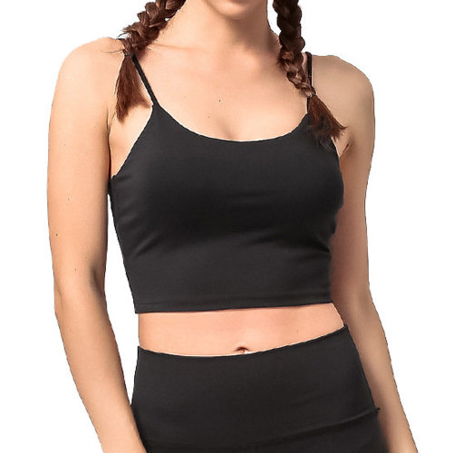 GeleiStory/GeleiStory 新款瑜伽服背心細(xì)肩帶運(yùn)動文胸女吊帶美背胸墊跑步健身運(yùn)動女內(nèi)衣女裝＞女士T恤＞女士短袖T恤