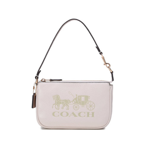 COACH/蔻馳【22春夏新款】女士皮革手提單肩包腋下包手拿包 C4653