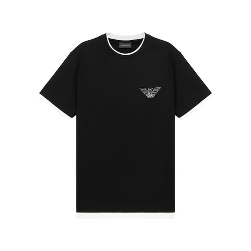 EmporioArmani/安普里奧阿瑪尼 男士短袖T恤 男士棉質(zhì)圓領(lǐng)短袖T恤 6H1TH4 1JTUZ