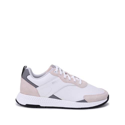 HUGO BOSS/雨果博斯 男士皮革系帶休閑運動鞋 50459890