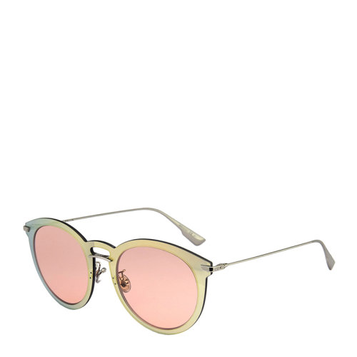 DIOR/迪奧 時尚 復(fù)古 合金 全框 貓眼 圓框 女士太陽鏡 反光鏡片 墨鏡 眼鏡 DIORULTIMEF 53mm DIOR 迪奧