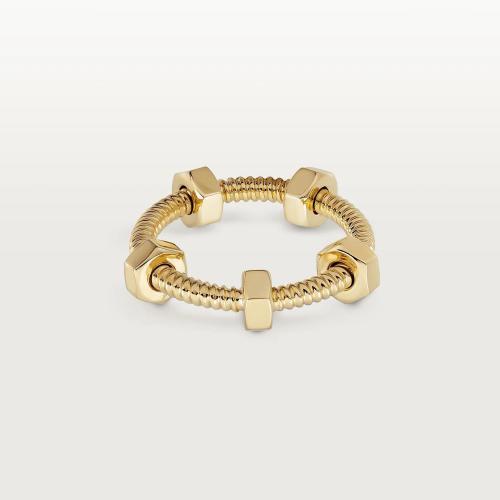  CARTIER 22年秋冬 女士 戒指 Ecrou de Cartier戒指 18K黃金