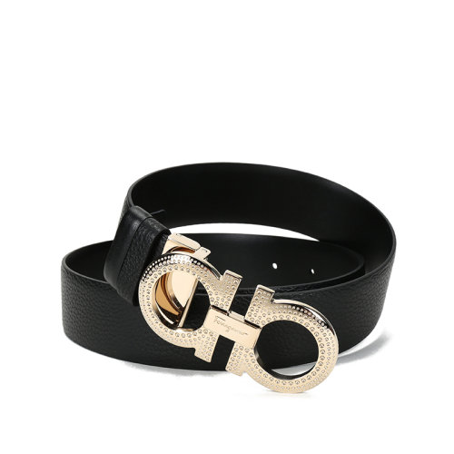 SalvatoreFerragamo/菲拉格慕 女士牛皮板扣式雙面皮帶腰帶23B785