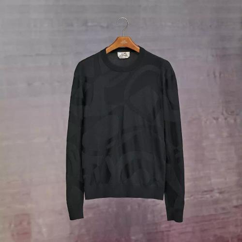  HERMES愛馬仕 22年秋冬 男士 針織衫 Pull col rond ??jeux de points minimal compact??