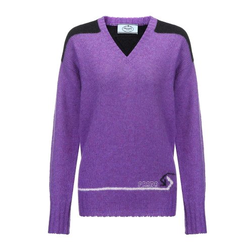 PRADA 純色 時尚 女士針織衫/毛衣 P24H0O 1R9G F0390