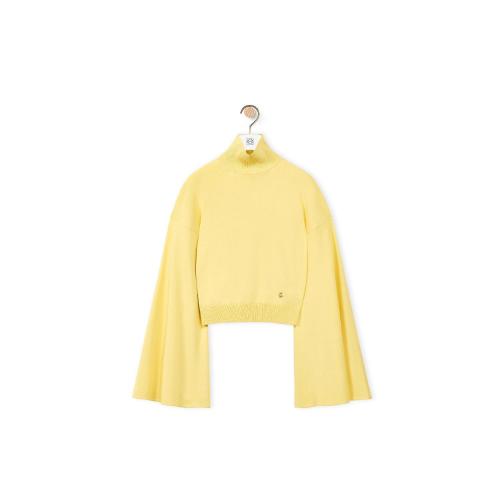  LOEWE羅意威 22年秋冬 女士 針織衫 Bell sleeve sweater in viscose S540Y14KAA-8100