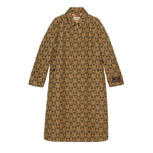  GUCCI古馳 22年秋冬 男士 G菱形羊毛大衣 710537 ZAKI3 7040