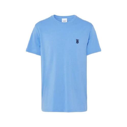  BURBERRY/博柏利 男士藍色棉質短袖T恤 80400611 PLFSX