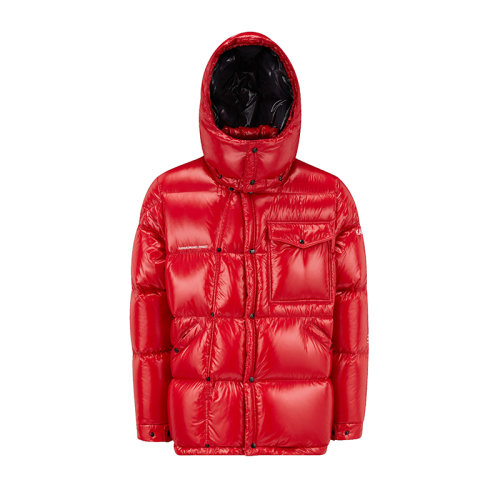 Moncler/蒙克萊 22年秋冬新款 Maya 70系列FRGMT藤原浩合作款 男女同款櫻桃紅色尼龍面料Anthemium短款羽絨夾克H209U1A00010M214945R