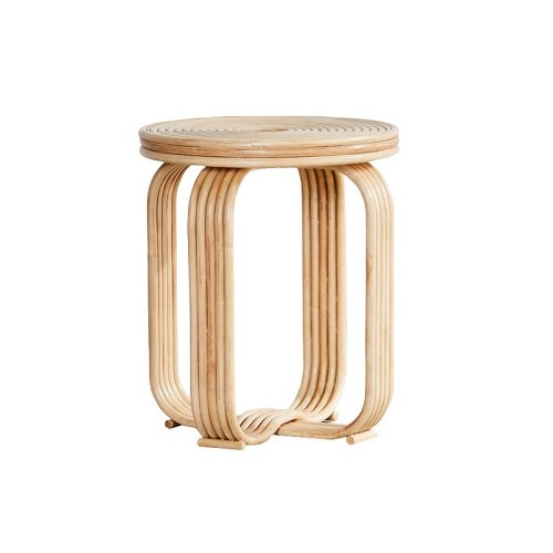 GeleiStory/GeleiStory  日式藤編凳子家用客廳臥室矮凳床頭柜