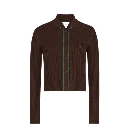 Bottega Veneta/葆蝶家  新款優(yōu)雅羊毛系扣開襟衫659510V0R702046