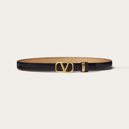  VALENTINO華倫天奴 22年秋冬 女士 腰帶 CEINTURE RéVERSIBLE VLOGO SIGNATURE EN CUIR DE VE