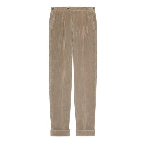  GUCCI古馳 22年秋冬 男士 常規(guī)版型燈芯絨長(zhǎng)褲 644132 Z8AM8 1054