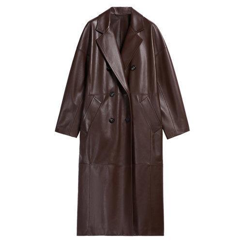 MaxMara/麥絲瑪拉 22年秋冬新款 USSURI系列 女士深棕色羊羔皮大衣1478012906001