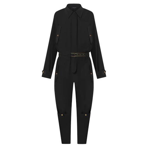  LV路易威登 22年秋冬 女士 連體衣 COMBINAISON UTILITAIRE EN SOIE FLUIDE 1AAGBS 1AAGBR 1AA