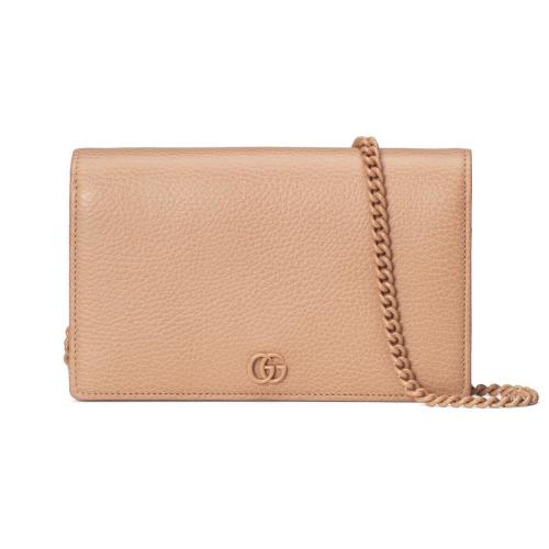  GUCCI古馳 22年秋冬 女士 GG Marmont系列鏈帶錢包 497985 17WFN 2754