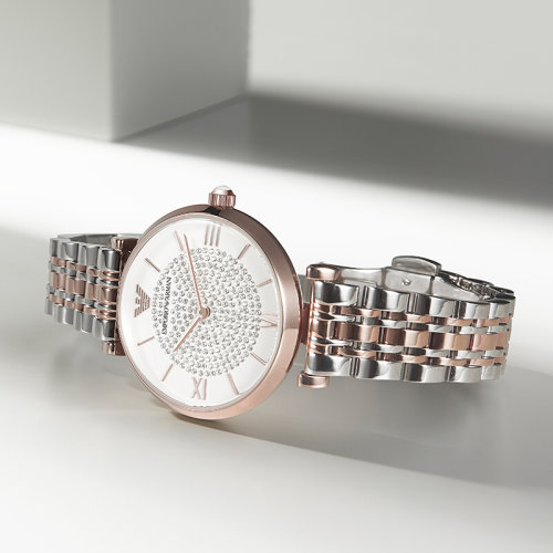 Emporio Armani/安普里奧阿瑪尼 阿瑪尼手表女士滿(mǎn)天星石英手表 AR1926