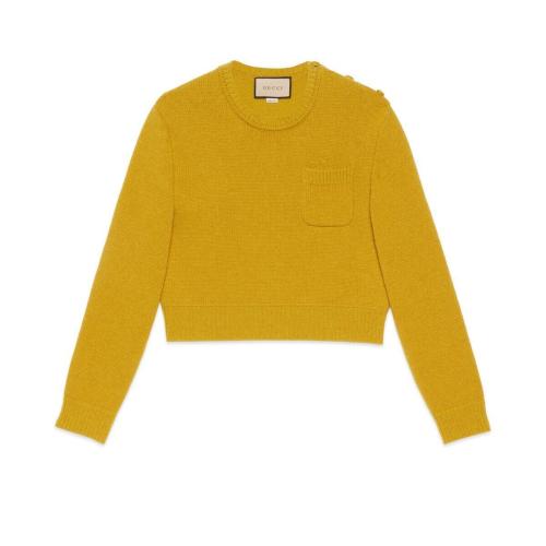  GUCCI古馳 22年秋冬 女士 羊絨羊毛毛衣 717530 XKCN2 7263