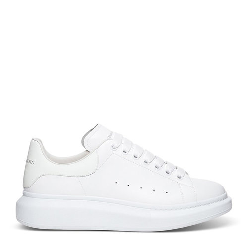 Alexander McQueen 亞歷山大·麥昆 男士 鞋靴  白色圓頭系帶厚底板鞋小白鞋 男士休閑運(yùn)動(dòng)鞋