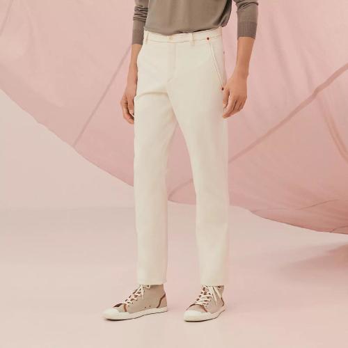  HERMES愛馬仕 22年秋冬 男士 休閑褲 Pantalon Saint Germain Clou de Selle colores H255060H