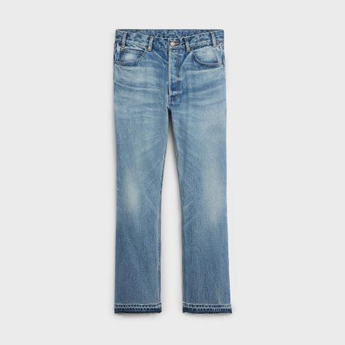  CELINE賽琳思琳 22年秋冬 女士 牛仔褲 WESLEY PISMO水洗色牛仔褲 2N845206T.08PI