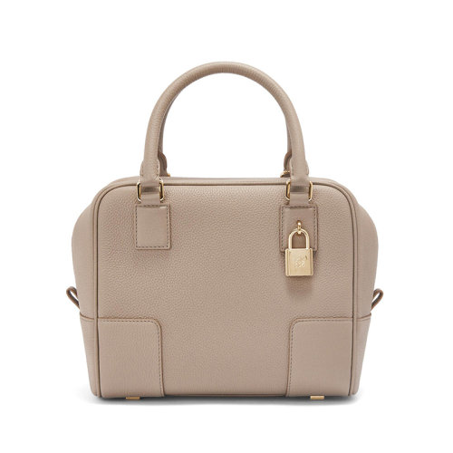 LOEWE/羅意威 22年新款A(yù)mazona19系列 女士沙色粒面牛皮革方形金屬掛鎖肩背斜挎手提包A039N10X10-2150