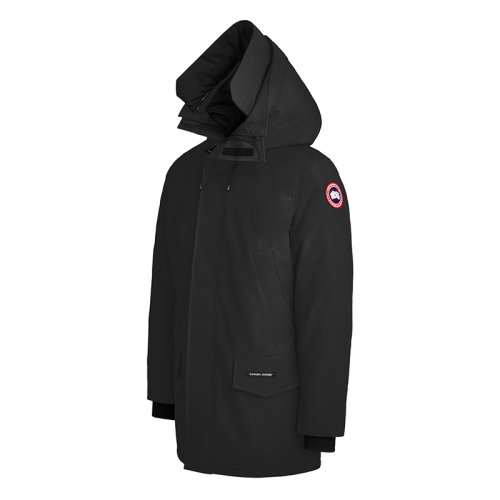 CANADA GOOSE/加拿大鵝   LANGFORD系列 男士黑色連帽飾邊防風(fēng)派克大衣2062MT-NOIR