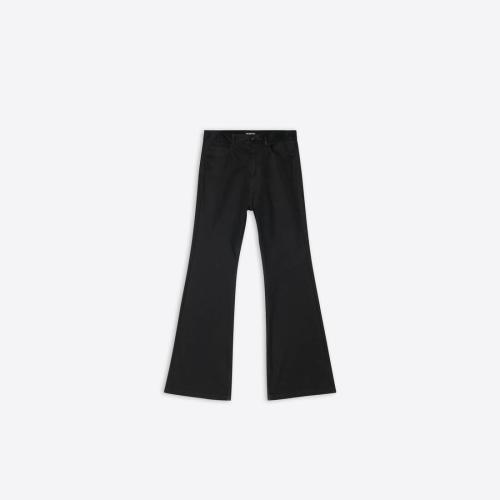  BALENCIAGA巴黎世家 22年春夏 男士 休閑褲 Flared Trousers in Black 699009TKP061000