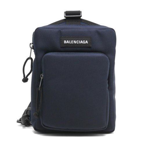 Balenciaga/巴黎世家 男士藍色尼龍斜挎包 593651 9TY45 4611 PLSX