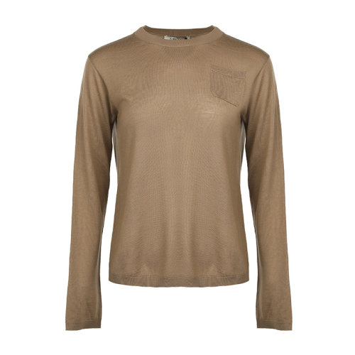 MaxMara/麥絲瑪拉/女士高彈寬松薄款綿羊毛套頭針織衫/毛衣93660529600ULTRA