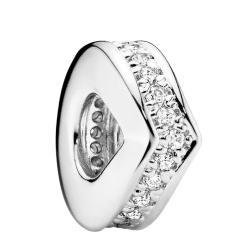 PANDORA/潘多拉 女士銀色925銀精致時尚心愿閃爍小串飾串珠 797808CZ