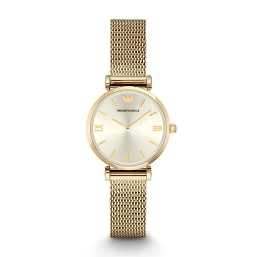 Emporio Armani/安普里奧阿瑪尼 阿瑪尼手表女士簡約編織帶石英腕表 AR1957