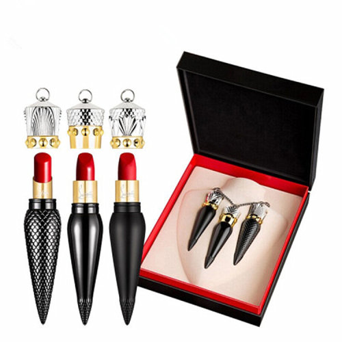 Christian Louboutin/克里斯提魯布托 CL蘿卜丁女王權(quán)杖口紅3支套裝 001 001M 001S 限量套盒