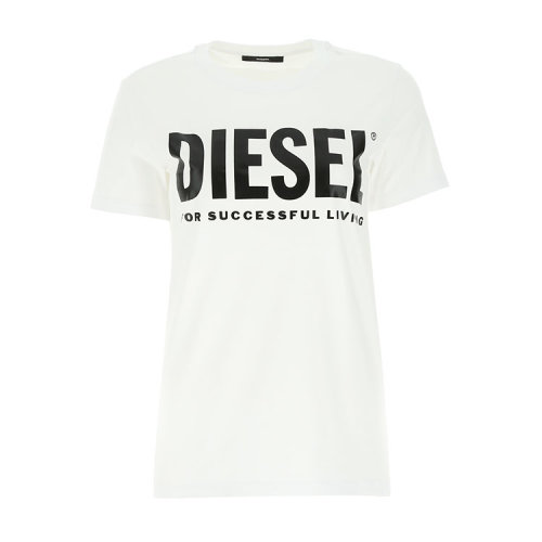 DIESEL/迪賽 21年春夏 服裝 女性 白色 女士短袖T恤 00SYW8 0CATJ 100