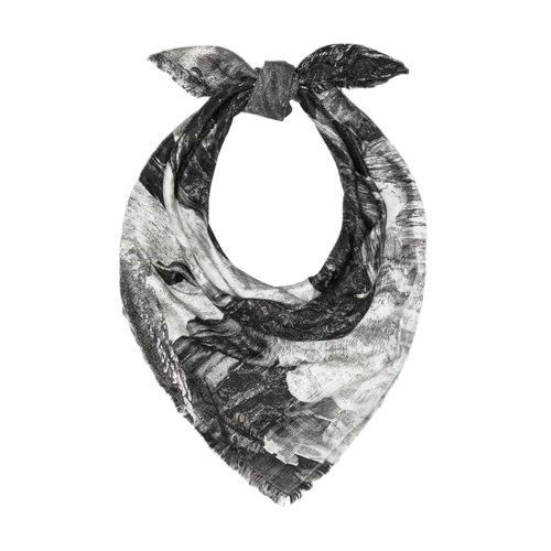 BURBERRY/博柏利 burberry配飾 巴寶莉 桑蠶絲 絲巾 黑 女士絲巾瑕疵特賣（陳列痕跡，不影響使用）