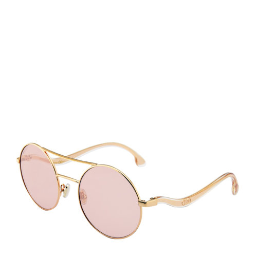 Jimmy Choo/周仰杰 吉米周 簡約 復(fù)古 雙梁 圓形 鏡框 女士 太陽鏡 波浪 鏡腿 墨鏡 眼鏡 MAELLE/S 54mm Jimmy Choo 周仰杰