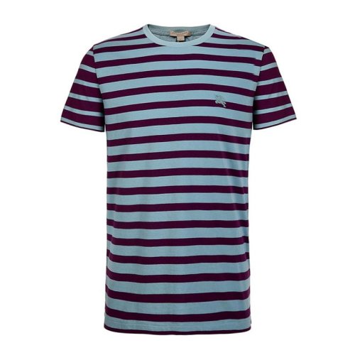  BURBERRY/博柏利 男士紫色棉質(zhì)短袖POLO衫 3963008 PLFSX