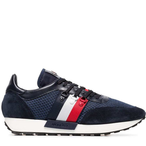 Moncler/蒙克萊  盟克睞男鞋 條紋裝飾 男士拼色時尚低幫系帶休閑運動鞋 1028700019K0779