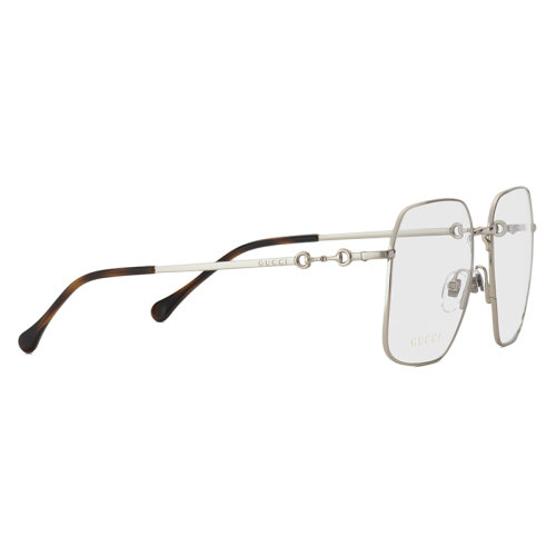 GUCCI/古馳新款 女士閃耀銀色調(diào)金屬鏡框方形眼鏡684478I33308191