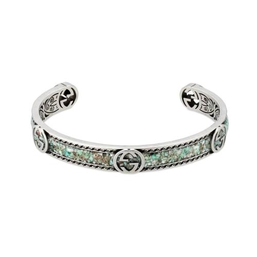  GUCCI古馳 22年秋冬 女士 互扣式雙G手鐲 645570 J8410 9071