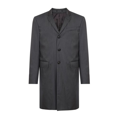 Emporio Armani/安普里奧阿瑪尼 灰色 男士西服領(lǐng)大衣 11LSD0-01503-642（9.7陸續(xù)發(fā)貨）
