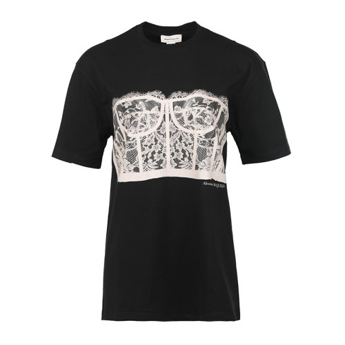 Alexander McQueen/亞歷山大麥昆女士短袖T恤689062QZAFC