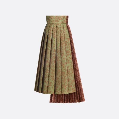  DIOR迪奧 22年秋冬 女士 半身裙 不對稱半裙 251J47A2641_X9820