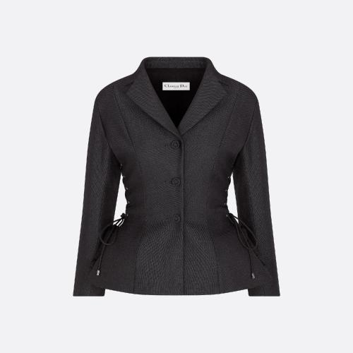  DIOR迪奧 22年秋冬 女士 夾克 Veste Bar a lacets 251V18A1030_X8700