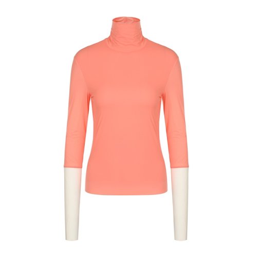 Sportmax/斯寶麥斯 玫瑰粉-米白拼色 女士長(zhǎng)袖T恤 29460483600 13204 PINIDE002